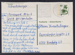 Bund Ganzsache 40 Pfg. Unfall Antwort Masch.Stempel Heiligenhafen N Hamburg - Cartes Postales - Oblitérées