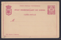 Afrika Belgien Kolonien Kongo Ganzsache GSK 15 Centimes Belgium Colonies - Afgestempeld