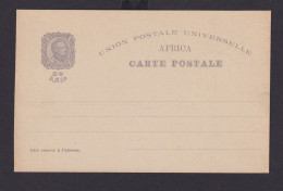 Portugisisch Indien Portugal Kolonien Ganzsache Afrika 20 R. 1498-1898 Jubiläum - Brieven En Documenten
