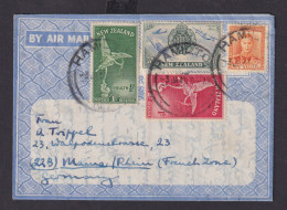 Neuseeland Schöner Flugpost Brief Air Mail Frank. Aerogramm Hamiltion Nach Mainz - Storia Postale