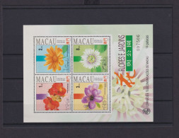 Asien Asia Macau Macao Block 23 Postfrisch MNH Pflanzen Blumen Gärten KatWert 24 - Cartas & Documentos