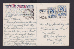 Großbritannien Schiffspost Paquebot Southamton N Hornell Steuben County New York - Maritime