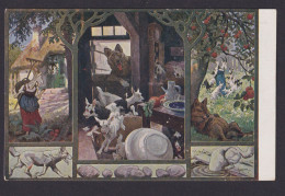 Ansichtskarte Märchen Der Wolf Und Die 7 Geißlein - Fairy Tales, Popular Stories & Legends