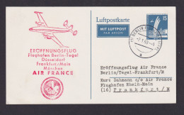 Flugpost Brief Air Mail Berlin Privatganzsache 15 Pfg. Bauten Luftbrückendenkmal - Lettres & Documents