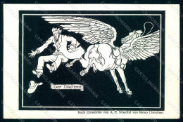 Artist Signed Christiani M. Der Dilettant The Amateur Pegasus Postcard HR1281 - Scuole