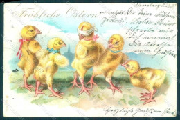 Greetings Easter Anthropomorphic Chick Serie 7024 Postcard HR0006 - Sonstige & Ohne Zuordnung