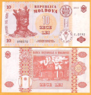 2013  Moldova ; Moldavie ; Moldau  "10 LEI  2013"  UNC - Moldova