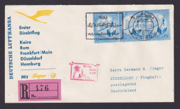 Flugpost Brief Lufthansa Super G Erstflug Kairo Hamburg Toller Früher Beleg - 1866-1914 Khedivato De Egipto