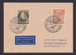 Flugpost Brief Berlin Frankfurt Großflugtag Tolle Stempel Schöne Frankatur - Covers & Documents