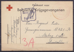 CP "Postkaart Voor Belgische Krijgsgevangenen" Datée 30 Septembre 1940 De STEENOCKERZEEL Pour Prisonnier Au Stalag 1A Ré - WW II (Covers & Documents)