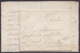 Env. Contenant L. Datée 29 Juin 1722 Du BRUSSEL Pour MEULBEKE (Meulebeke) - Man. "en Diliganse" (en Urgence ;) - 1714-1794 (Pays-Bas Autrichiens)