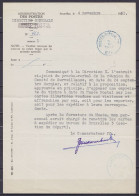 Note Interne Du Musée Postal à BRUXELLES Datée 4 Novembre 1952 Pour Direction E - Càd "POSTES-POSTERIJEN /5 XI 1952/ DTP - Storia Postale