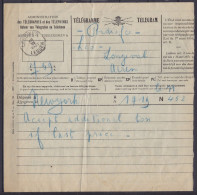 Télégramme (voir Pubs Au Dos) Déposé à NEW YORK Pour ACREN - Càd Octogon. "LESSINES /XII VI 1931/ LESSEN" - Telegraafzegels [TG]