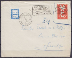 L. Affr. 12c Pays-Bas Flam. "BRUXELLES X /18.IX 1958/ BRUSSEL X" Pour Et Taxé 24c à S' GRAVENHAGUE - Postage Due