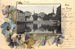 Gruss Aus Löbau In Sachsen - Funkenburgteich - Loebau