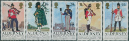 Alderney 1985 SGA23-A27 Regiments Set MNH - Alderney