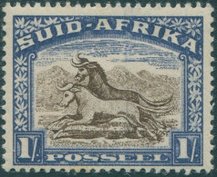 South Africa 1933 SG120 1/- Wildebeest SUID-AFRIKA MLH - Sonstige & Ohne Zuordnung