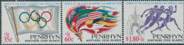 Cook Islands Penrhyn 1984 SG356-358 Olympic Games Set MNH - Penrhyn