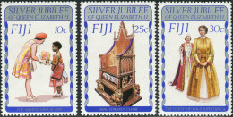 Fiji 1977 SG536-538 QEII Silver Jubilee Set MNH - Fidji (1970-...)