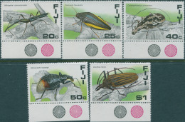 Fiji 1987 SG761-765 Beetles Set MNH - Fidji (1970-...)