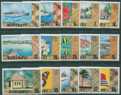 Kiribati 1979 SG86-99b Scenes Ships Flowers Fish Set MNH - Kiribati (1979-...)