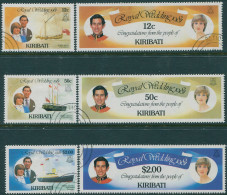 Kiribati 1981 SG149-154 Royal Wedding Set FU - Kiribati (1979-...)