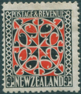 New Zealand 1935 SG566 9d Scarlet And Black Maori Panel MH - Other & Unclassified