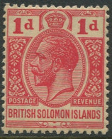 Solomon Islands 1914 SG24 1d Carmine-red KGV MLH - Salomoninseln (Salomonen 1978-...)