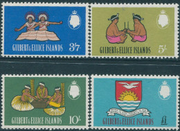 Gilbert & Ellice Islands 1965 SG100-103 Culture Arms High Values MNH - Îles Gilbert Et Ellice (...-1979)