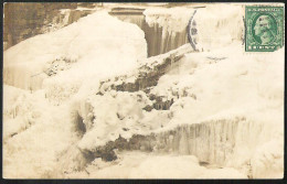 SPRINGFIELD Black River Falls In Winter Sent 1914 From SPRINGFIELD VT To Paris (France)  - Autres & Non Classés
