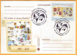 2018 Moldova Moldavie Moldau October 9 International Post Day, Special Cancellation - Correo Postal