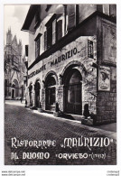 Umbria TERNI Ristorante Restaurant MAURIZIO Al Duomo PUB ORVIETO Papini Vini Tipici Di Lusso SUPER Cinéma VOIR DOS - Terni