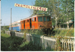 Veneto Venezia Adria Ferrovia Del Nord Est Veduta Treno In Transito Sulla Linea Ferroviaria Venezia Adria - Eisenbahnen