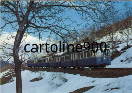 Treni Ferrovia Vigezzina Veduta Treno In Transito Del 1986 Linea Val Vigezzo Verbania Cusio Ossola Piemonte (v.retro) - Eisenbahnen