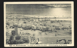 Blankenberge La Plage Au Coucher Du Soleil 1933 Zonsondergang Op Het Strand Htje - Blankenberge