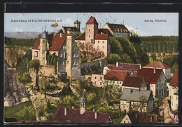 AK Hohnstein / Sa., Blick Auf Schloss Hohnstein  - Hohnstein (Saechs. Schweiz)