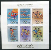 Libye ** Bloc 86 B (ref. Michel) - J.O. De Los Angeles; Sports Divers - Libyen