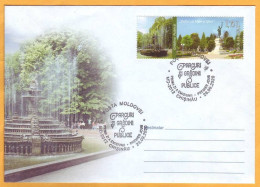 2020  Moldova Moldavie FDC Public Parks And Gardens Chisinau  Stefan Cel Mare, Pushkin, Monument - Moldova