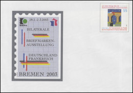 USo 52 BREMEN 2003 Und Ausstellung Frankreich-Deutschland, Postfrisch - Sobres - Nuevos