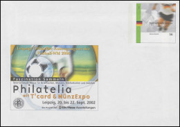 USo 42 PHILATELIA Leipzig 2002 Und Fußballweltmeister, Postfrisch - Covers - Mint