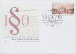 USo 174 Deutscher Richterbund 2009, VS-O Bonn 2.1.09 - Enveloppes - Neuves