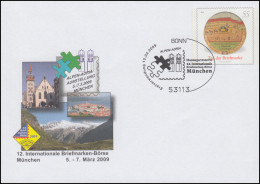 USo 175 Börse München - Tag Der Briefmarke 2009, VS-O Bonn - Briefomslagen - Ongebruikt