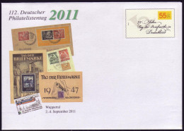 USo 244 Deutscher Philatelistentag Wuppertal 2011, ** - Briefomslagen - Ongebruikt