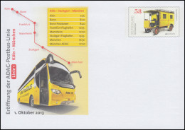USo 303 Start ADAC Postbus Und Paketzustellwagen 2013, ** - Enveloppes - Neuves