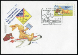 USo 356 Briefmarken-Messe München - Felix Der Hase 2015, ESSt MÜNCHEN 5.3.15 - Briefomslagen - Ongebruikt