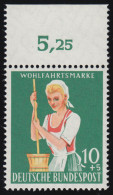 298 Landwirtschaft 10+5 Pf Sennerin ** Oberrand Durchgezähnt - Unused Stamps