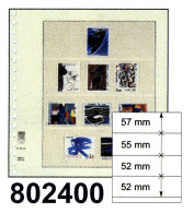 LINDNER-T-Blanko-Blätter Nr. 802 400 - 10er-Pack, Streifenhöhe 75 / 55 / 52 / 52 Mm - Vírgenes