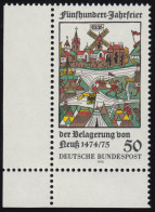 843 Belagerung Neuss ** Ecke U.l. - Unused Stamps