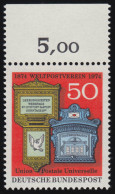 825 Weltpostverein ** Oberrand - Unused Stamps