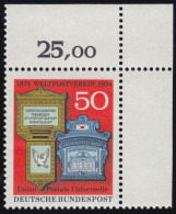 825 Weltpostverein ** Ecke O.r. - Unused Stamps